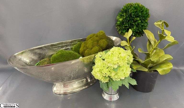 Artificial Greenery and Moss Pieces 19x7.5" image