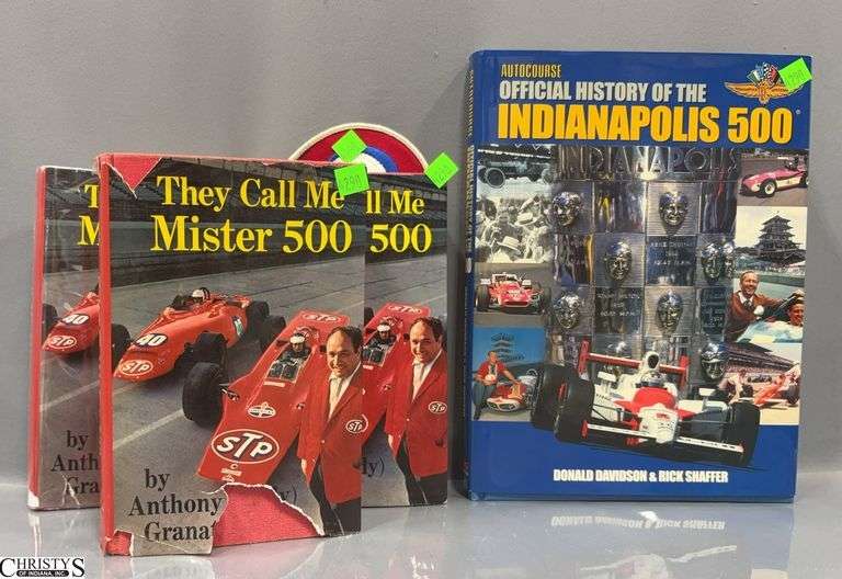 "They Call Me Mister 500" Harcovers Signed and History of The Indianapolis 500 Signed By The Author image
