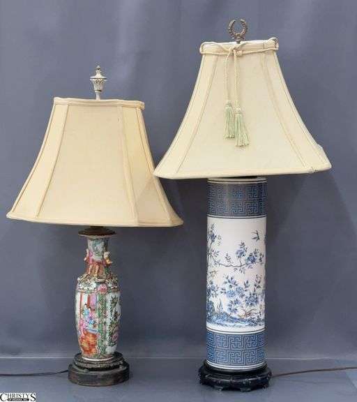 2 Asian Influence Table Lamps, Tallest 33" image