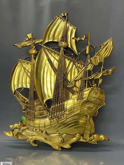 Vintage Dart Industries Ship Wall Decor - 23" x 27" image