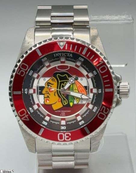 Invicta Chicago Blackhawks NHL Stainless Steel Men's 47mm Watch Model 42234 image