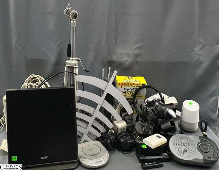 Various Electronics , Speakers, Audio Convertor, Phone Holder, Misc image