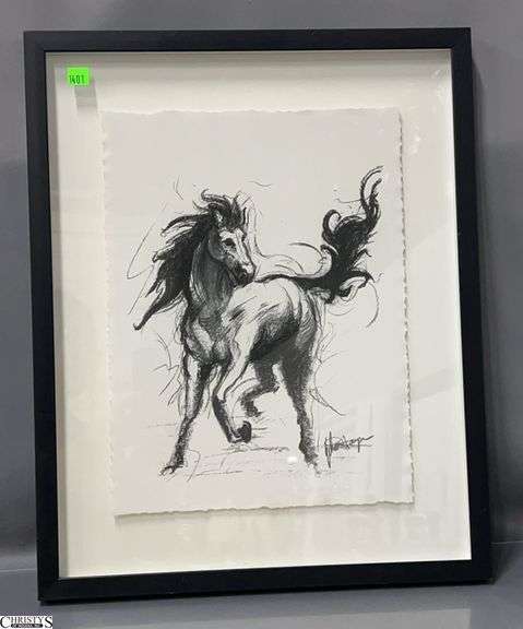 At Home Horse Motif Print - 17" x 21" image