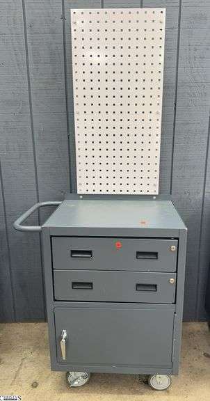 Metal Rolling Cabinet with Metal Back 30x19x73 image