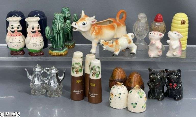 Salt and Pepper Shakers, Cow Creamer image