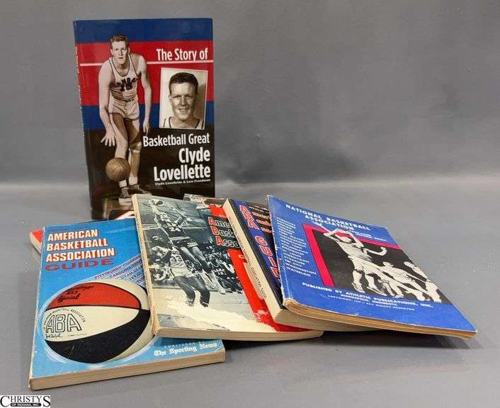 8 NBA and ABA Handbooks, Hardcover Signed By The Artist image