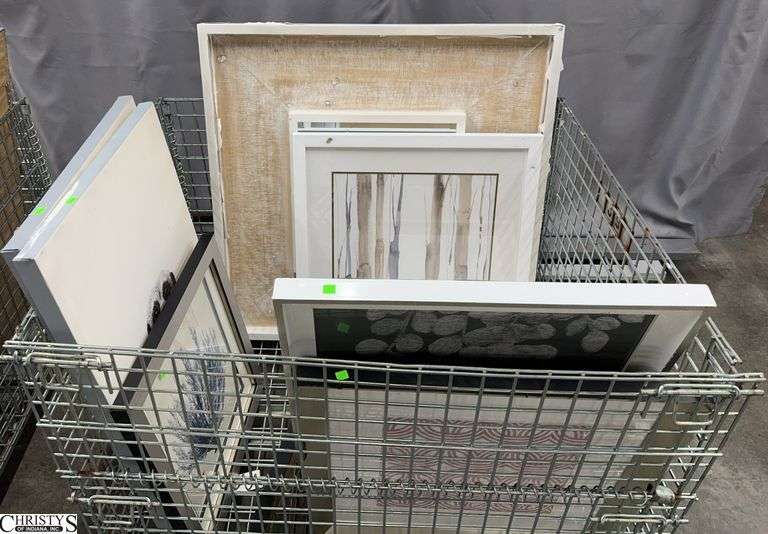 11pcs of Damaged Model Home Wall Decor, Largest 40x40", Crate is NOT included image