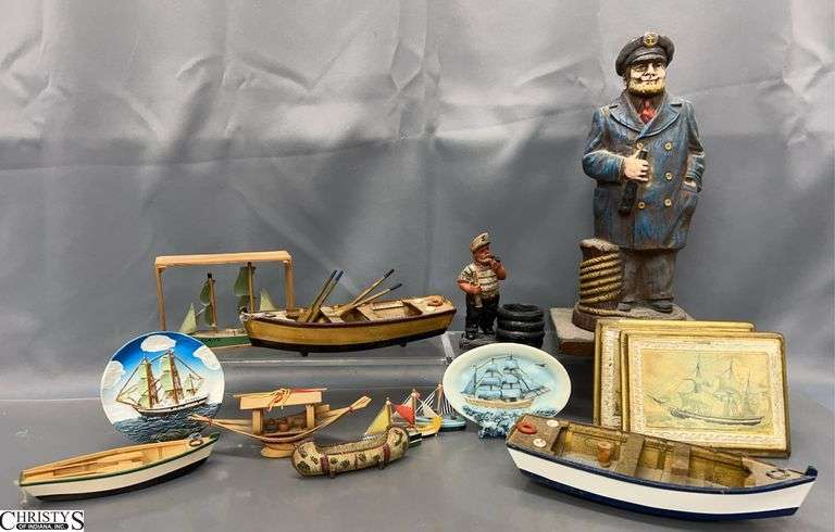Nautical Ship Captain Decor - 14" of tallest image