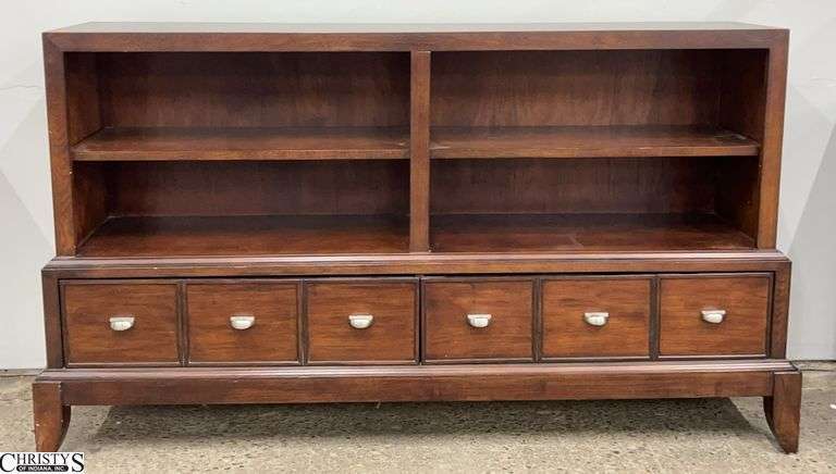 Bookcase Console Cabinet - 60" x 18" x 34" image