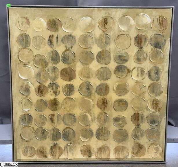 Modern Style Textured Canvas Decorator Print - 40" x 40" of frame image