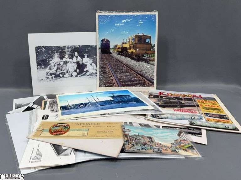 Train Related Black and White Photos, Reliable Hams, Chevrolet Indianapolis Plant, Skillen and Robert Browning School image
