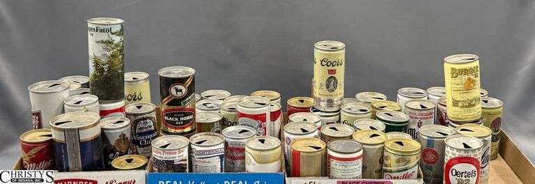 Various Vintage Beer Cans image