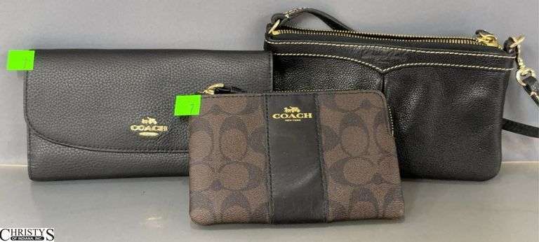 3 Coach Wallet and Wristlets - 7.5" W of wallet - These items have not been authenticated image