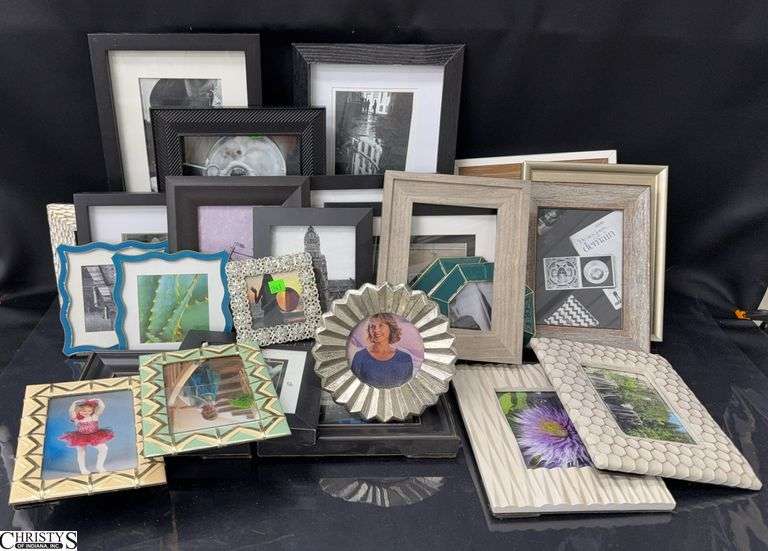 Assorted Tabletop Photo Frames - 4" x 6" of largest image