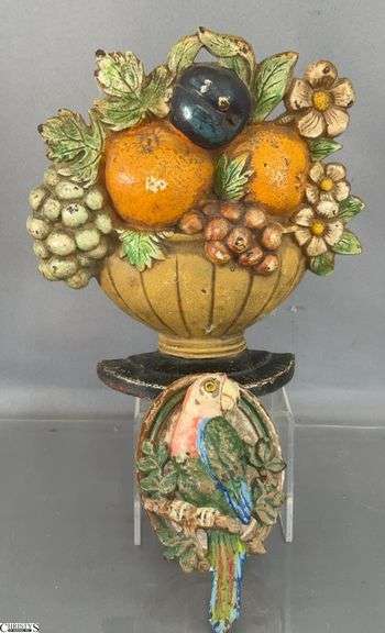 Cast Iron Door Stop and Door Knocker, Tallest 7" image