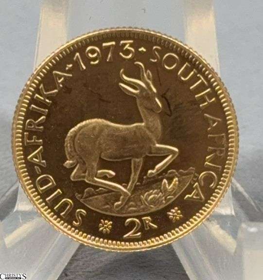 1973 South African 2 Rand Gold Piece image