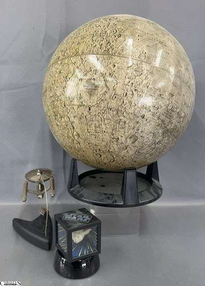 Star Trek, Star Wars Commemorative Items, Replogle Lunar Globe - 14" of globe in stand image