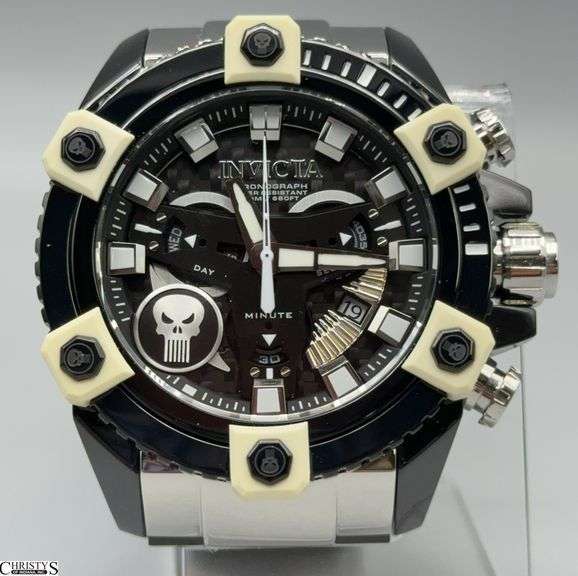 Invicta Marvel Punisher Coalition Forces Limited Edition 56mm Watch 26762 image