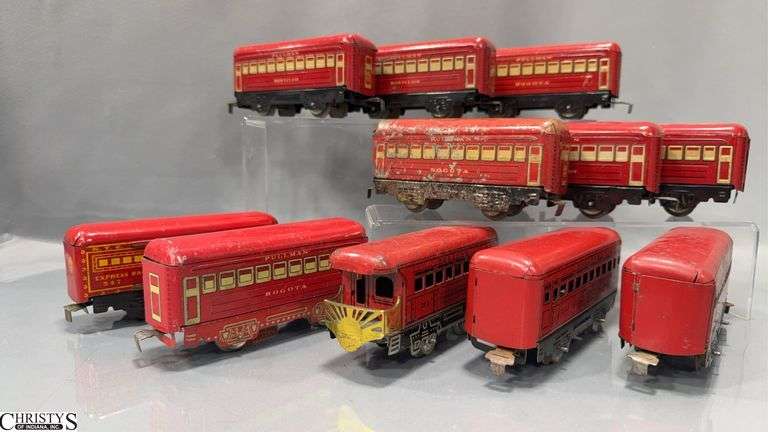 Pre War Style Marx Marked on Some Bogota Passenger Car Set, Some Wear Unboxed image