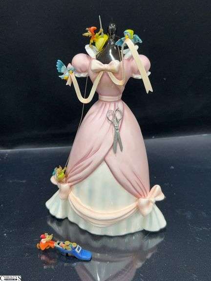 Walt Disney Classics Cinderella "A Lovely Dress For Cinderelly" Sculpture in Box with Certificate of Authenticity. image