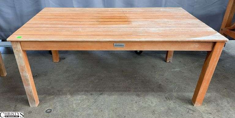 Teak Outdoor Coffee Table 39x24x17" image