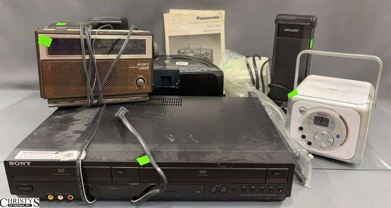 Small Electronics, Alarm Clocks, OttLite, Antennae, Sony VHS / DVD Recorder image