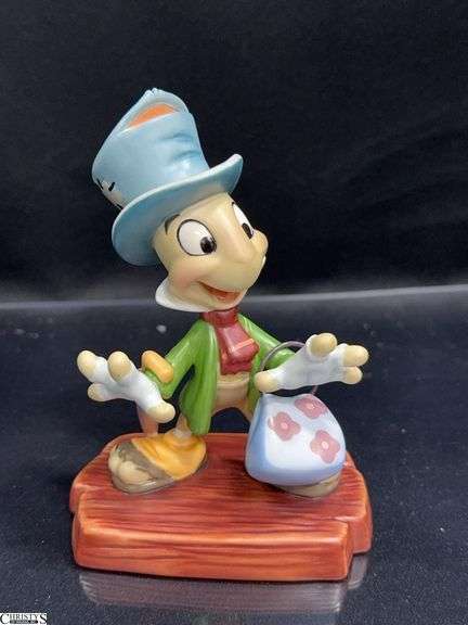 Walt Disney Classics Collection from Pinocchio is Jiminy Cricket "I Made Myself at Home" Sculpture in Box with Certificate of Authenticity. image