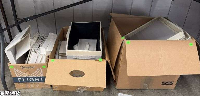 Large Group Fabric Storage Bins - Various Sizes - May not include all pieces image