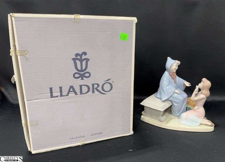 Lladro Cinderella and The Fairy Godmother Porcelain Figurine in Box image