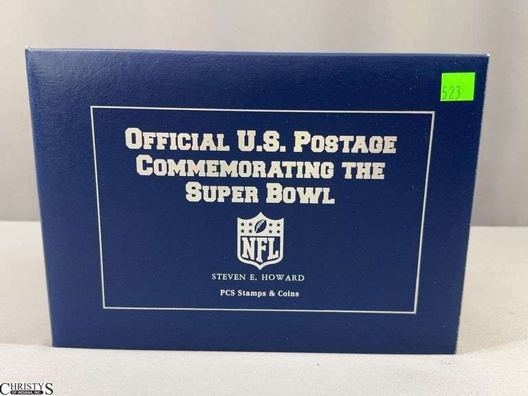 Official U.S. Postage Commemorating The Super Bowl in Binder.  Includes Super Bowl I to Super Bowl 50 February 7, 2016 image