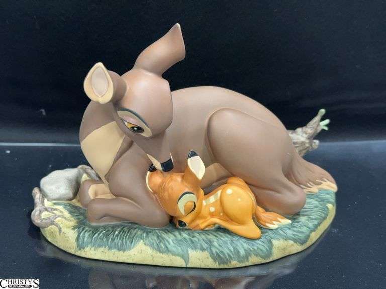 Walt Disney Classics Collection Bambi and Mother "My Little Bambi" in Box with Certificate of Authenticity. image