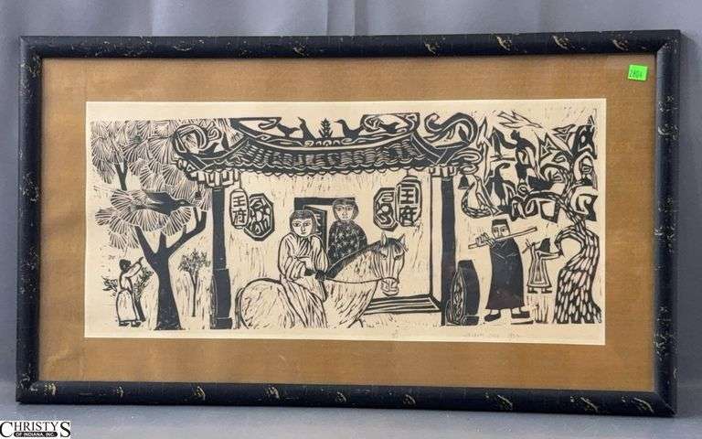 Signed 1972 Artwork, 32x18" image