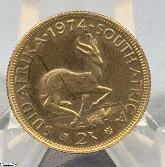 1974 South African 2 Rand Gold Piece image