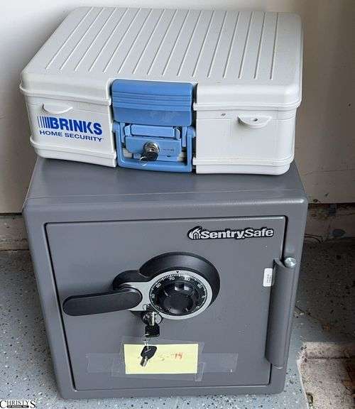 2 Safes with Keys and Bottom Has Combo 16x18x18 image