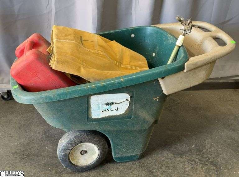 Step 2 Garden Cart, Small Engine, Tarp, Gas Can, Sprinkler image