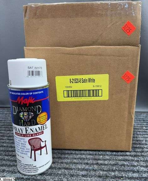 6 Cans of Diamond Hard Satin White image