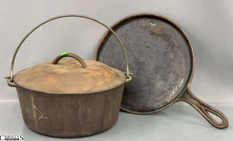 Cast Iron Dutch Oven with Lid, and #8 Griddle Pan image