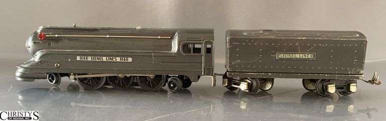 Repainted 2-6-2 Lionel Lines #1668 Engine and Tender image