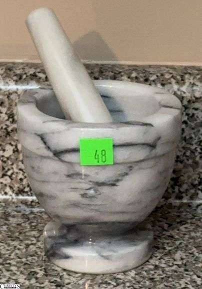 Marble Mortar and Pestle - 4" T image