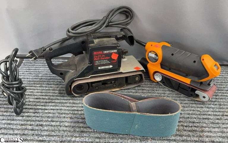 Craftsman 3x21 Belt Sander, Triton 2.5" Belt Sander image