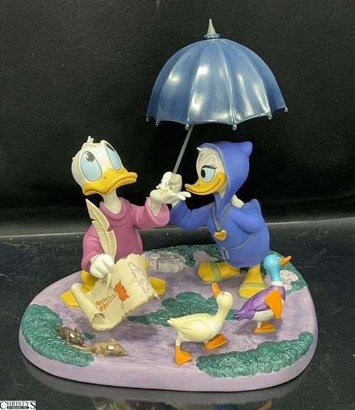 Donald and Daisy "Looks Like Rain" Dealer Display in Box with COA from the Classics Walt Disney Collectioni image