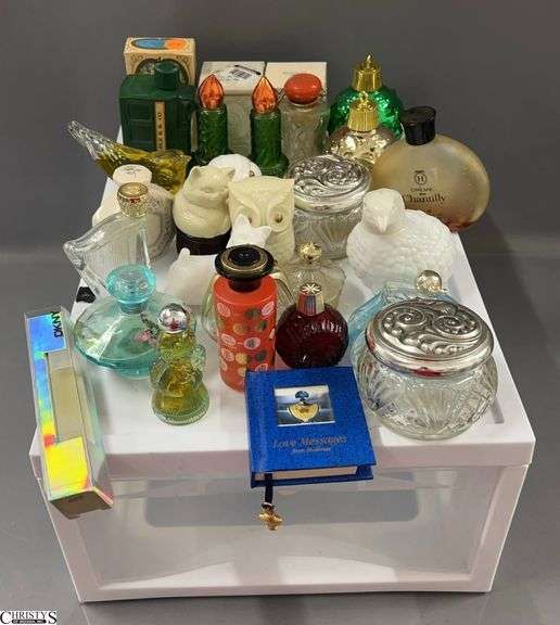Plastic Storage Drawer with Perfumes image
