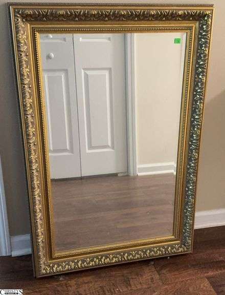 Gold Framed Wall Mirror - 26" x 38" of frame image