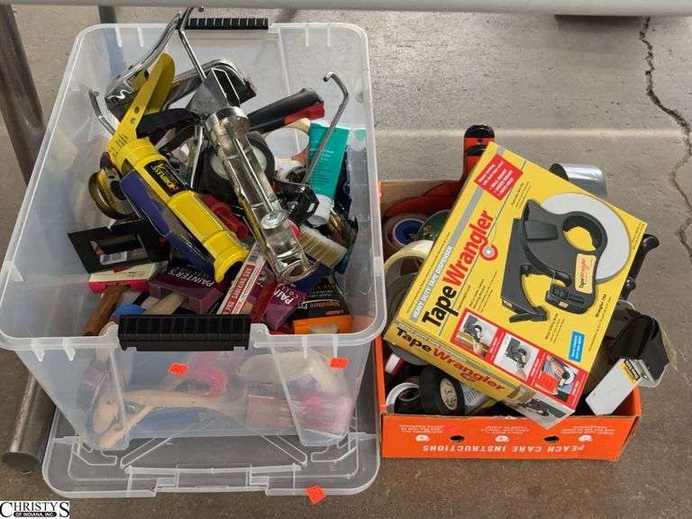 Paint Brushes, Caulking Guns, Tape, Tape Guns image