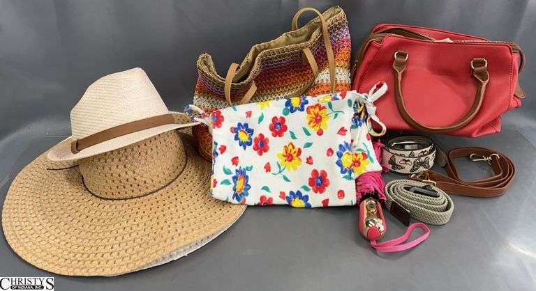 Ladies Hats, Handbag, Belts, Umbrella image