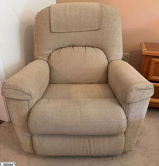 Lazy Boy Rocking Recliner, some wear 34x32x37” image
