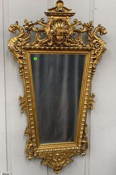 Ornate Renaissance Revival Style Wall Mirror - 27" x 49" image