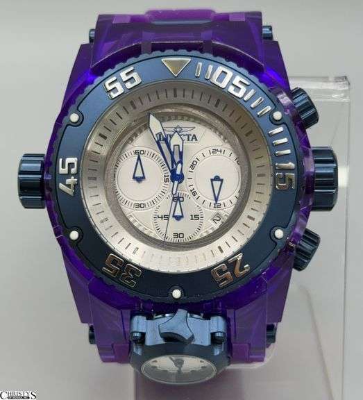 Invicta Bolt Zeus Purple Quartz Chronograph 52mm Watch Model 43116 image