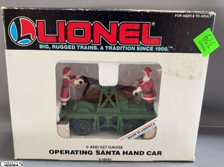 Lionel Operating Santa Hand Car image