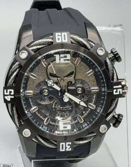 Invicta Marvel Punisher Limited Edition Chronograph 51mm Watch Model 33163 image